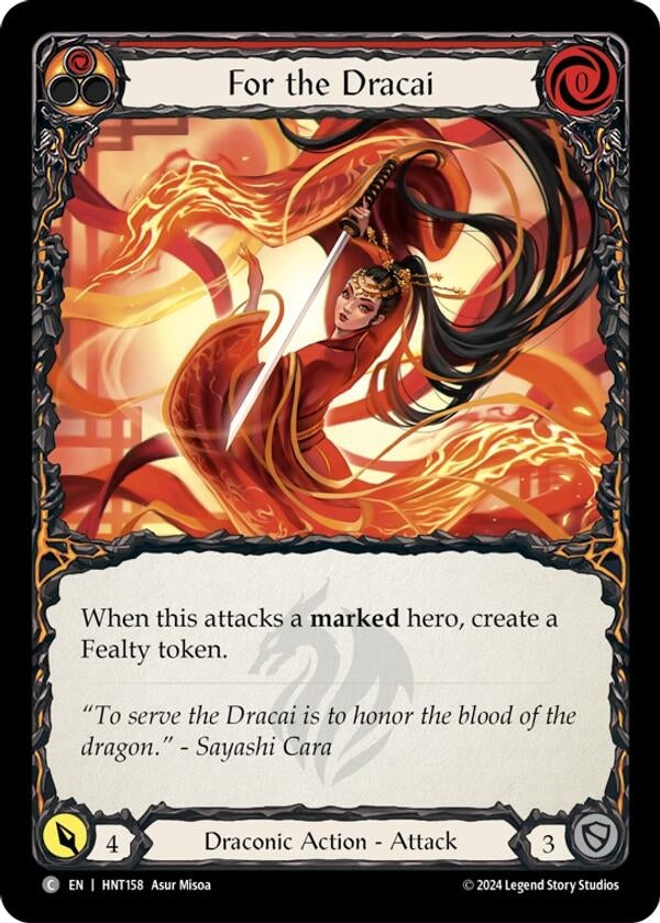 Image for For the Dracai (The Hunted) (HNT158) - Flesh and Blood TCG