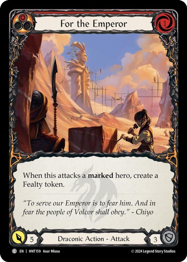 Image for For the Emperor (The Hunted) (HNT159) - Flesh and Blood TCG