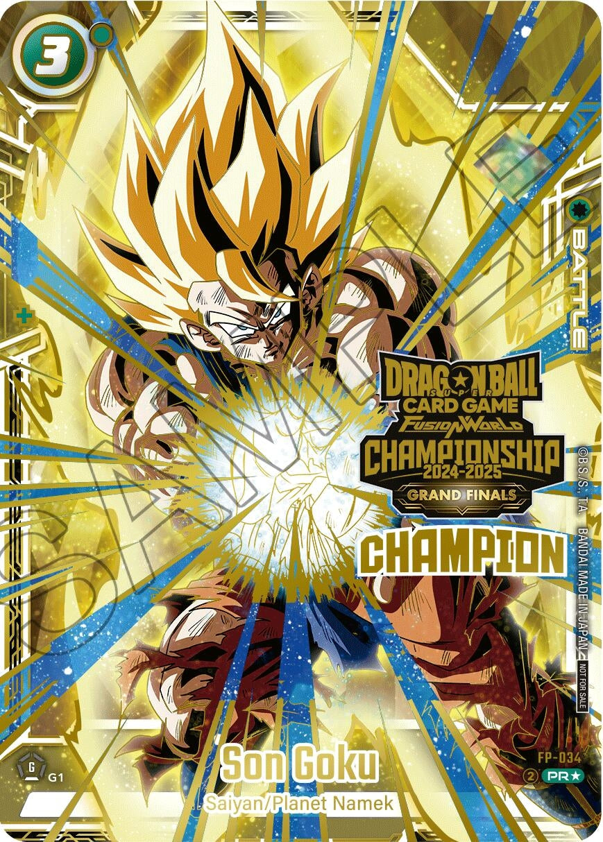 Image for Son Goku - FP-034 (Champion) (Tournament and Championship Promos) (FP-034) - Dragon Ball Super: Fusion World