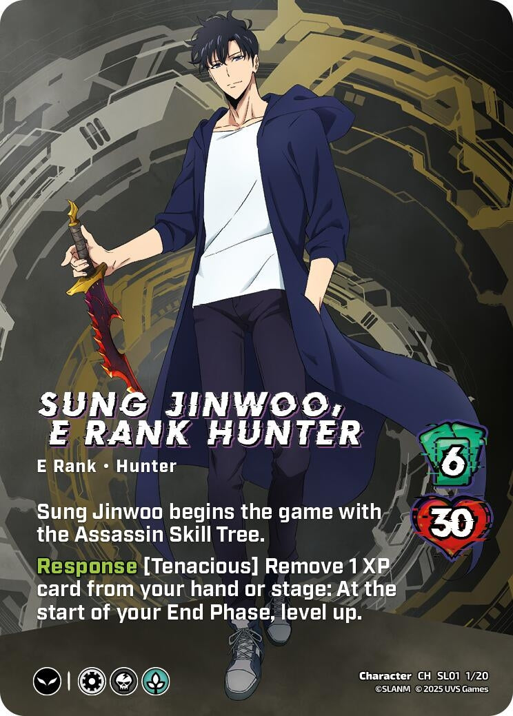 Image for Sung Jinwoo, E Rank Hunter (Challenger Series: Solo Leveling) (SL01 1/20) - UniVersus