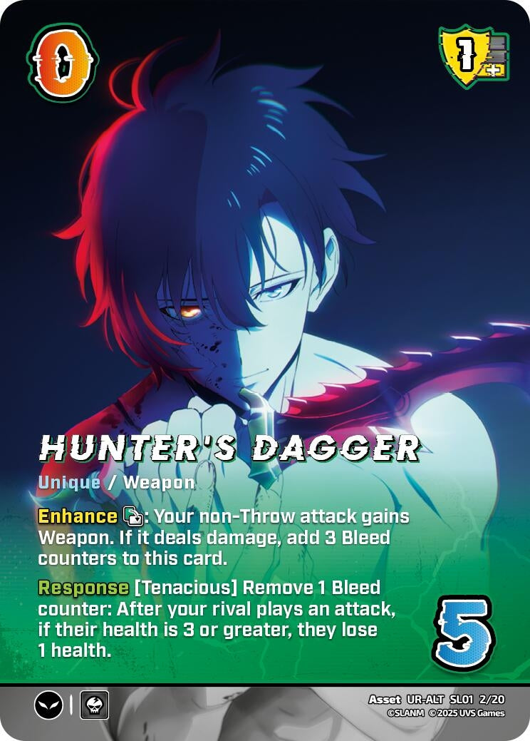 Image for Hunter's Dagger (Alternate Art) (Challenger Series: Solo Leveling) (SL01 2/20) - UniVersus