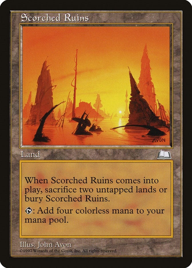 Image for Scorched Ruins (Weatherlight) - Magic: The Gathering
