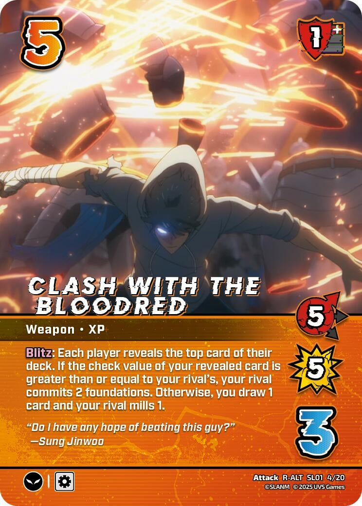 Image for Clash with the Bloodred (Alternate Art) (Challenger Series: Solo Leveling) (SL01 4/20) - UniVersus