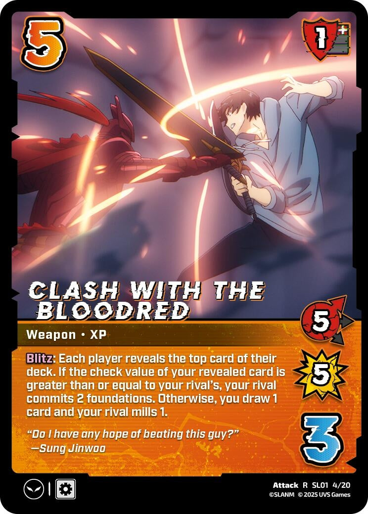 Image for Clash with the Bloodred (Challenger Series: Solo Leveling) (SL01 4/20) - UniVersus