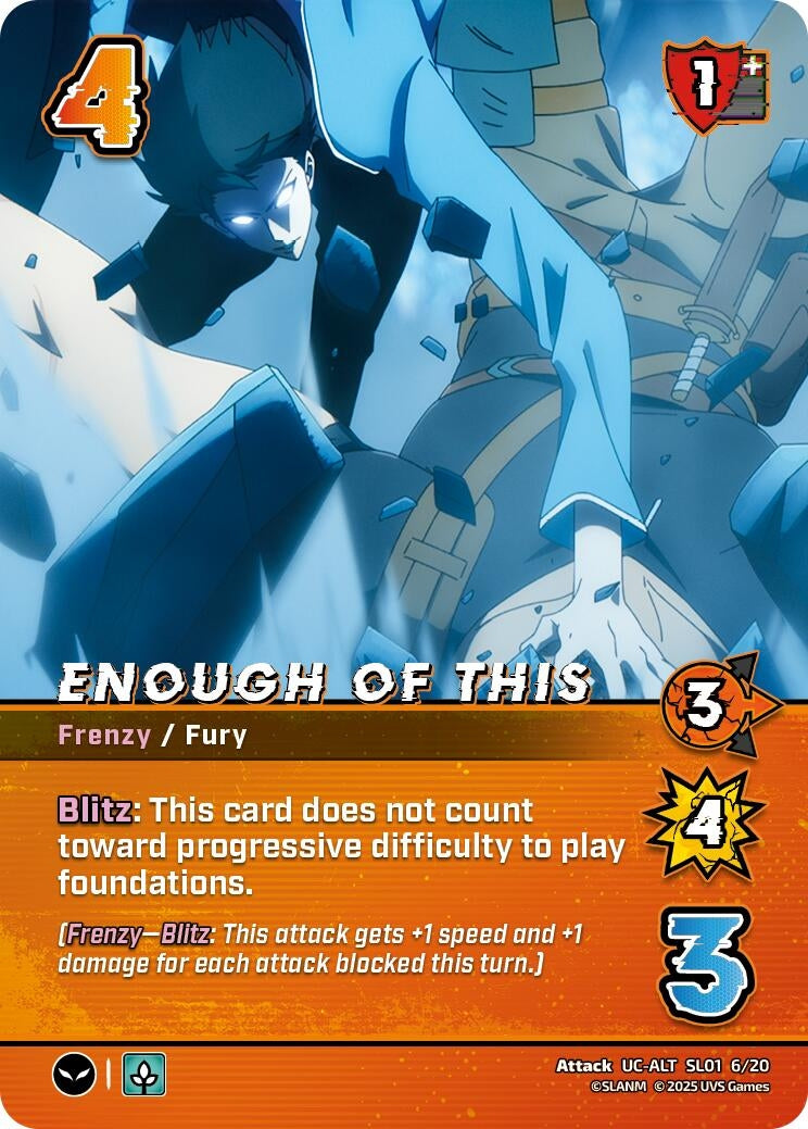 Image for Enough of This (Alternate Art) (Challenger Series: Solo Leveling) (SL01 6/20) - UniVersus
