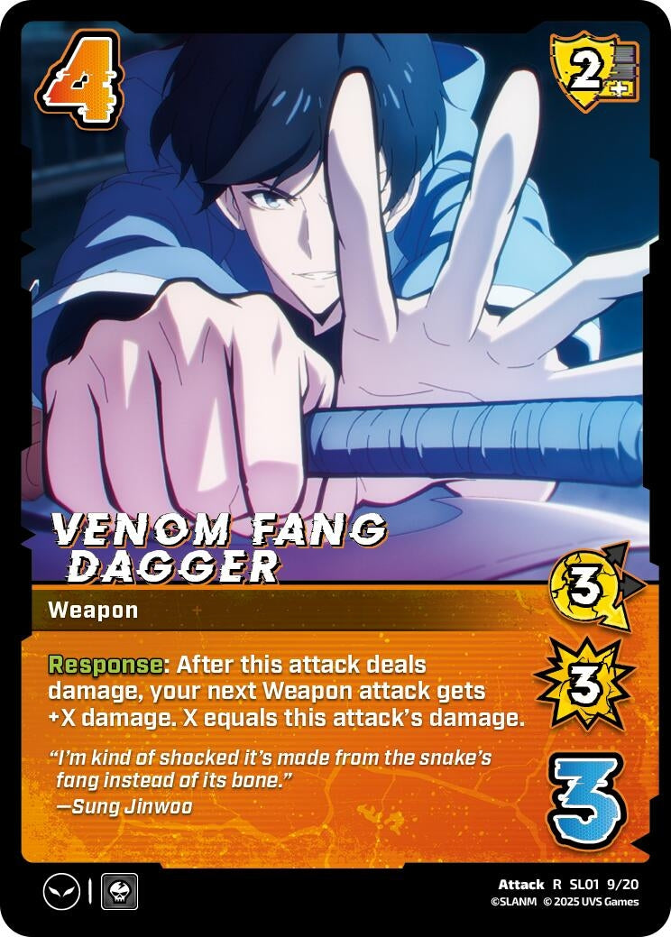 Image for Venom Fang Dagger (Challenger Series: Solo Leveling) (SL01 9/20) - UniVersus