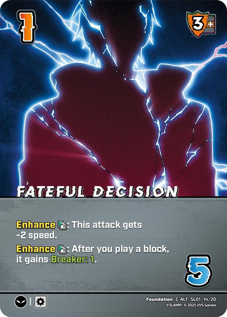 Image for Fateful Decision (Alternate Art) (Challenger Series: Solo Leveling) (SL01 14/20) - UniVersus