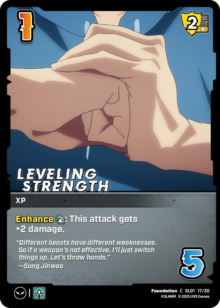 Image for Leveling Strength (Challenger Series: Solo Leveling) (SL01 17/20) - UniVersus