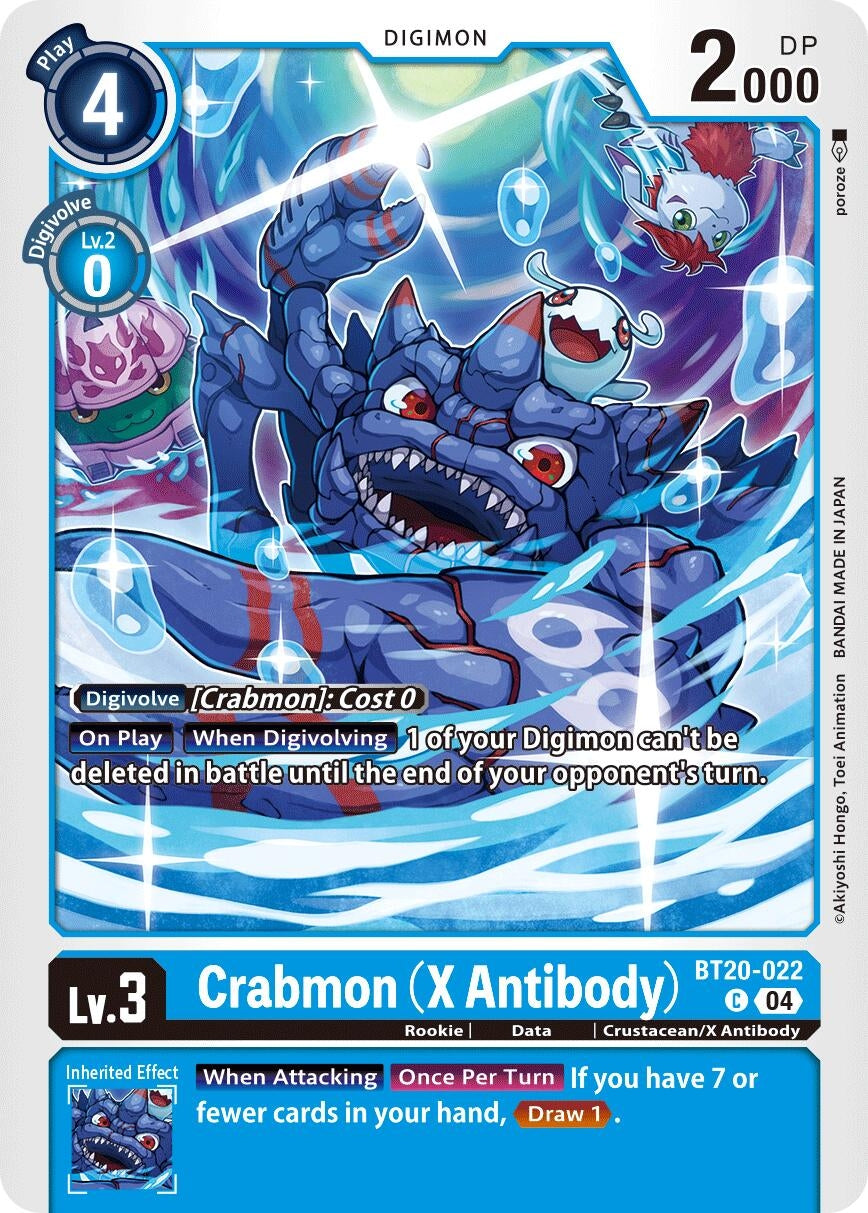 Image for Crabmon (X Antibody) (BT19-20) (BT20-022 C) - Digimon Card Game