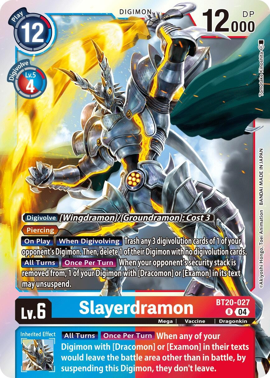 Image for Slayerdramon (BT19-20) (BT20-027 R) - Digimon Card Game