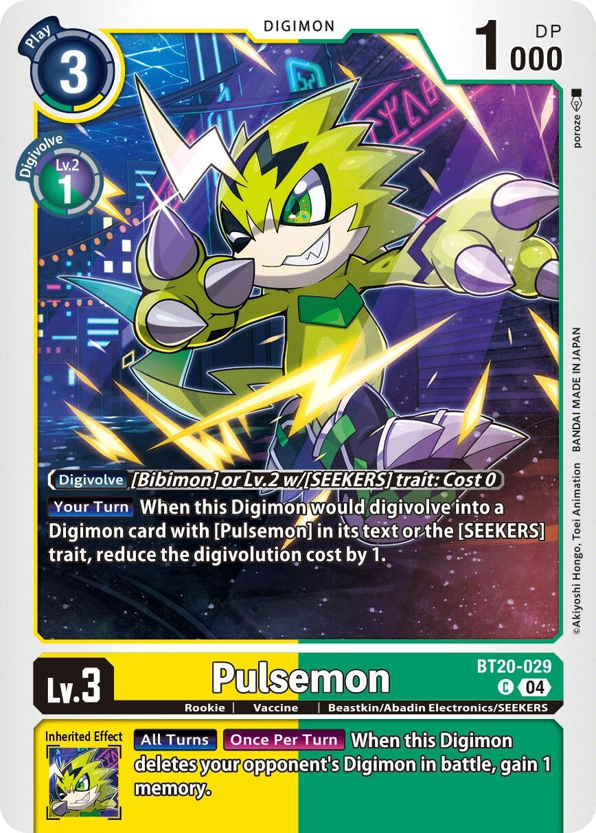 Image for Pulsemon (BT19-20) (BT20-029 C) - Digimon Card Game