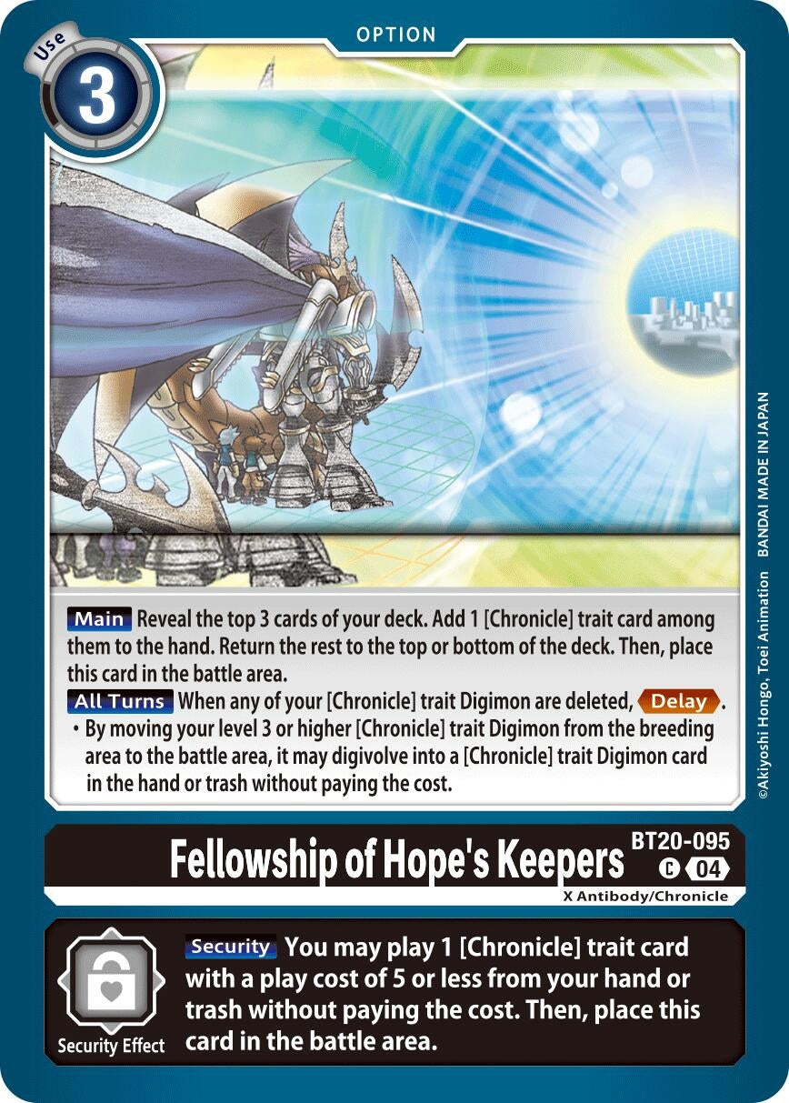 Image for Fellowship of Hope's Keepers (BT19-20) (BT20-095 C) - Digimon Card Game