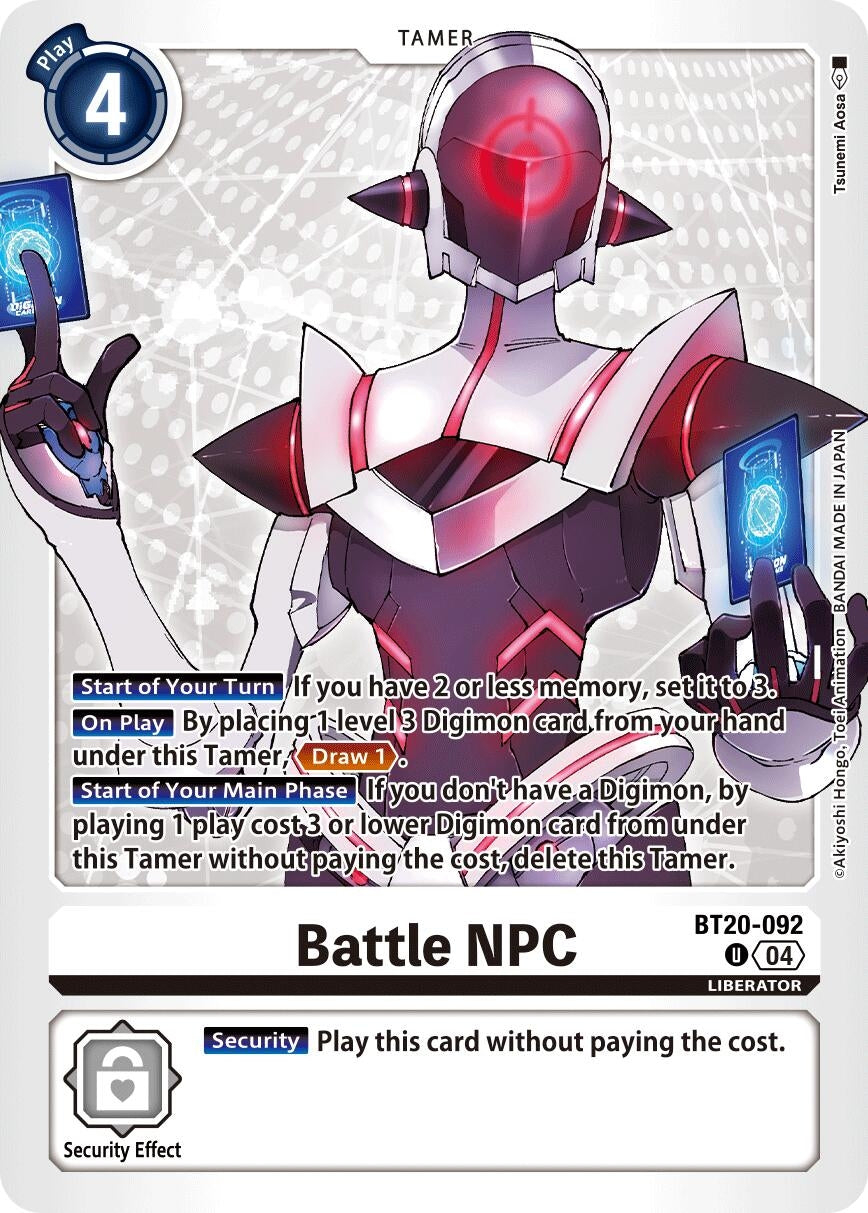 Image for Battle NPC (BT19-20) (BT20-092 U) - Digimon Card Game