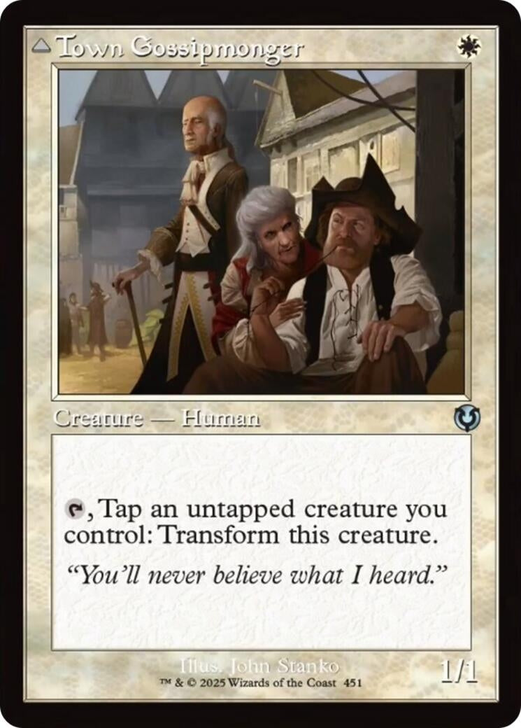 Image for Town Gossipmonger (Retro Frame) (Innistrad Remastered) (451) - Magic: The Gathering