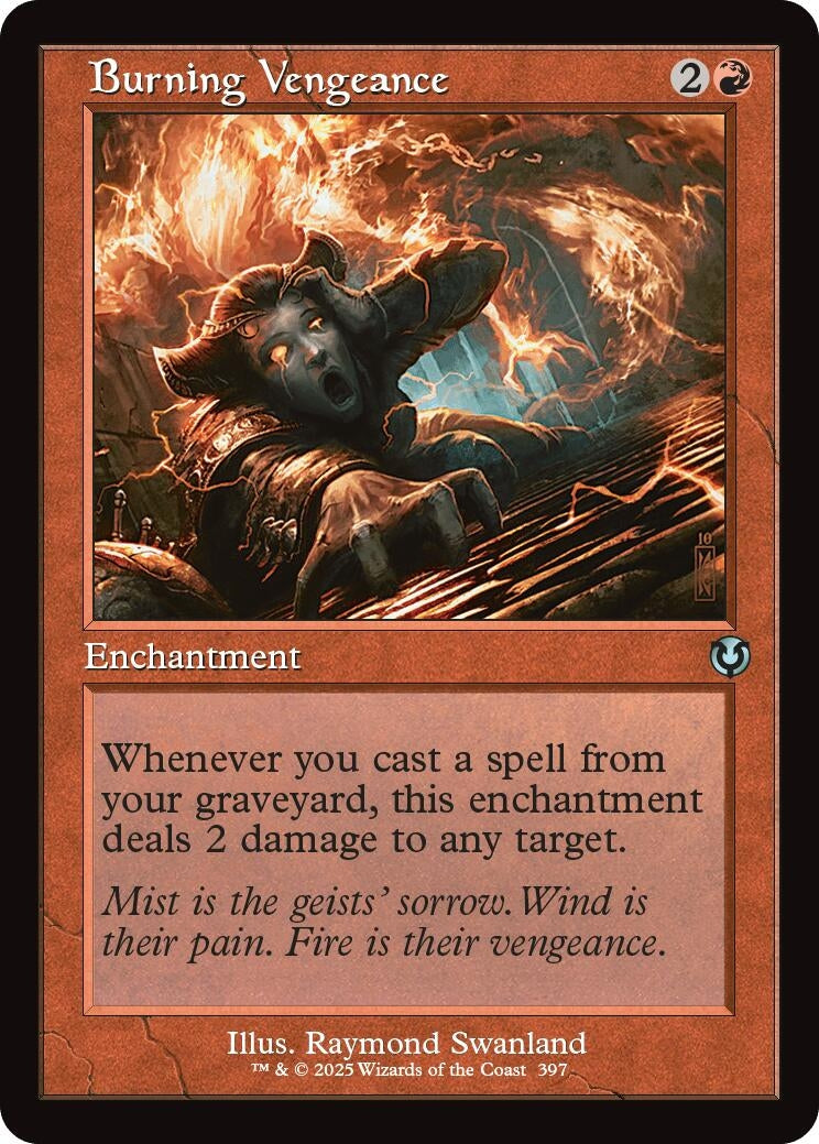 Image for Burning Vengeance (Retro Frame) (Innistrad Remastered) (397) - Magic: The Gathering