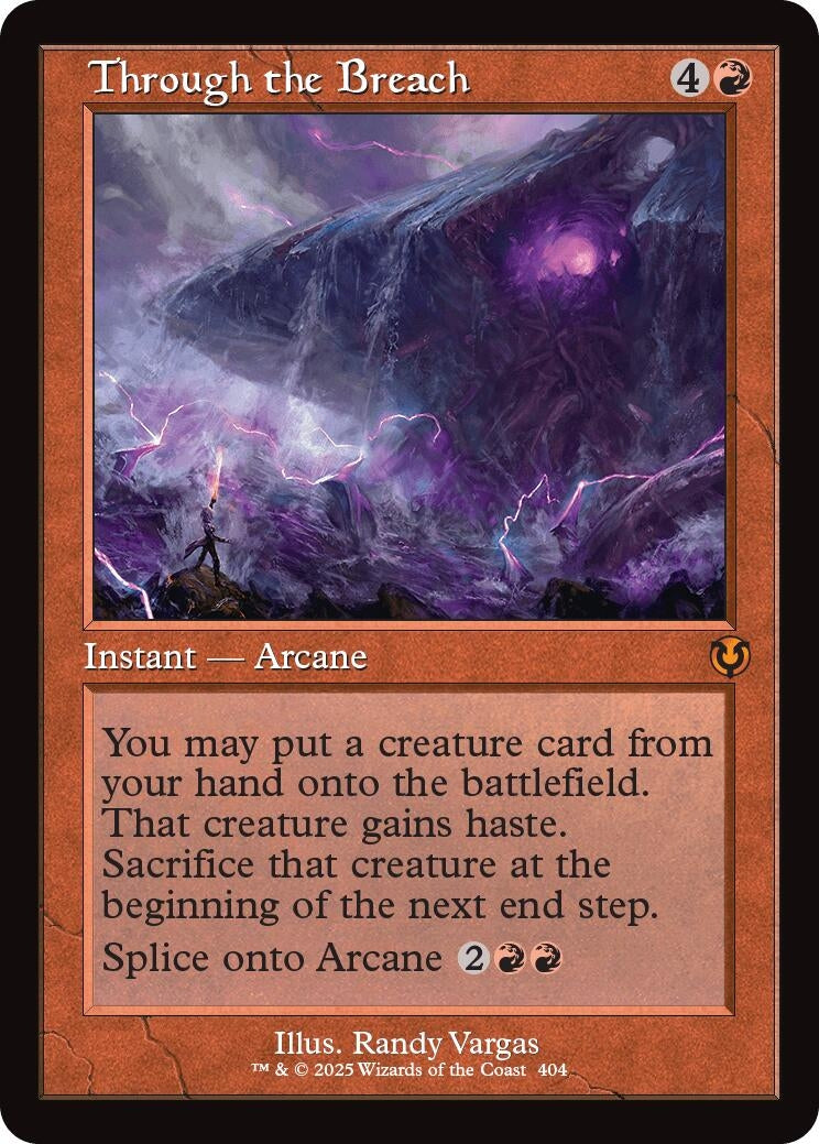 Image for Through the Breach (Retro Frame) (Innistrad Remastered) (404) - Magic: The Gathering