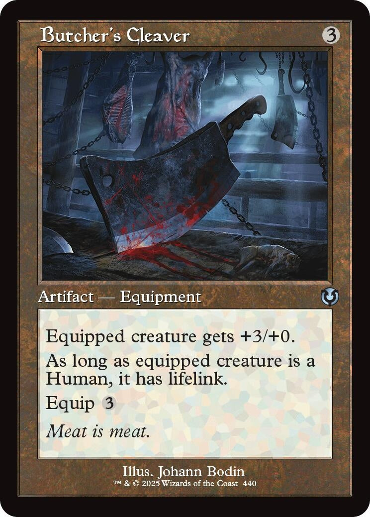 Image for Butcher's Cleaver (Retro Frame) (Innistrad Remastered) (440) - Magic: The Gathering