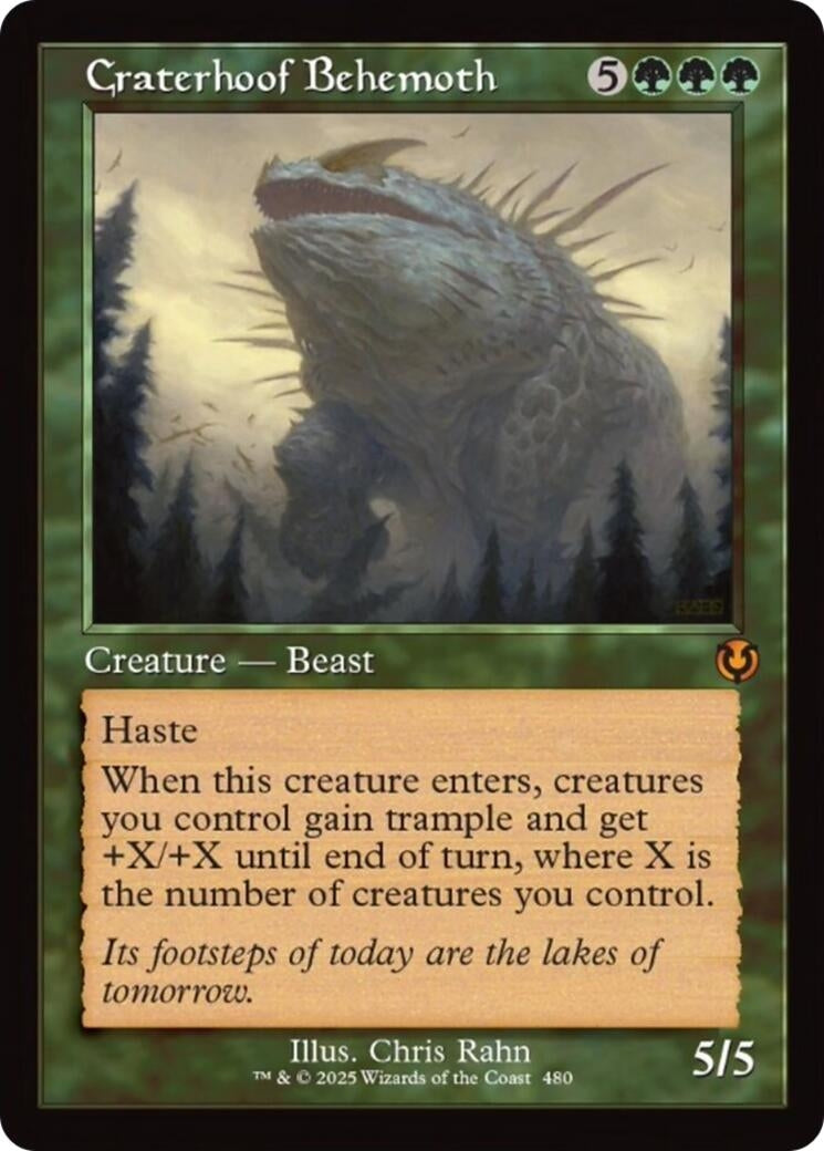 Image for Craterhoof Behemoth (Retro Frame) (Innistrad Remastered) (480) - Magic: The Gathering