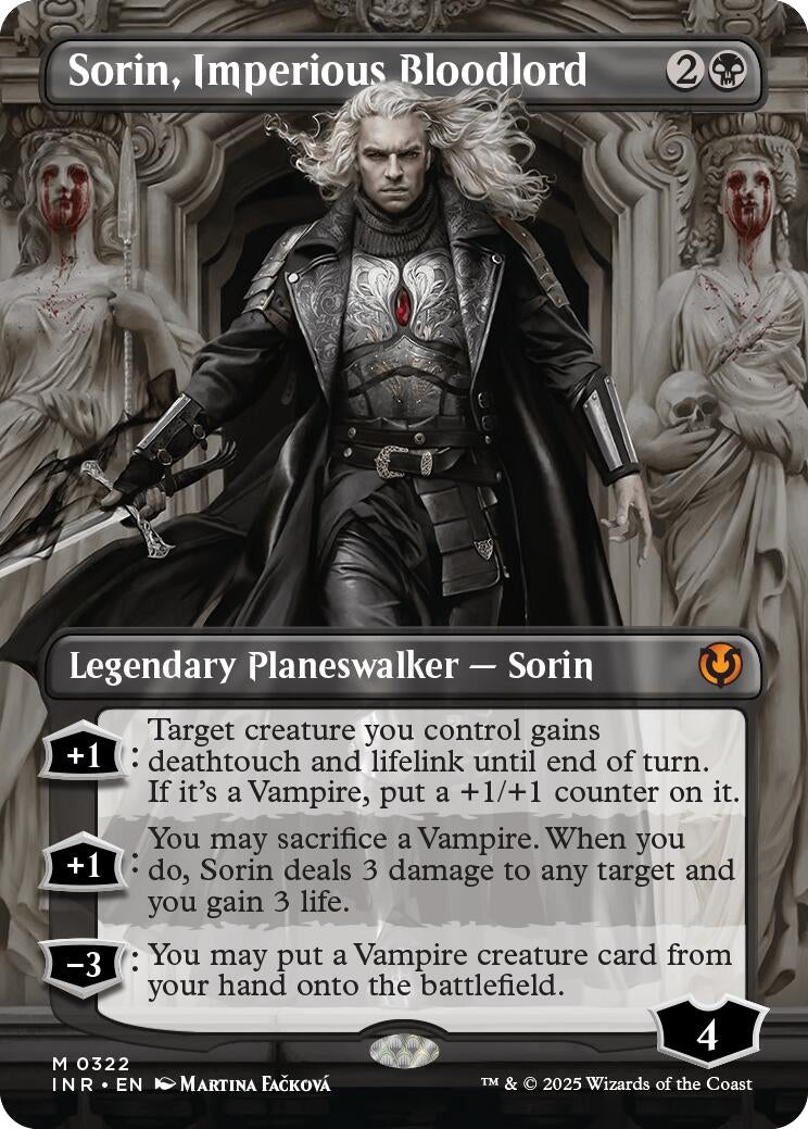 Image for Sorin, Imperious Bloodlord (Borderless) (Innistrad Remastered) (322) - Magic: The Gathering