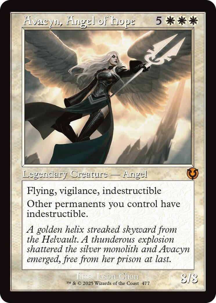 Image for Avacyn, Angel of Hope (Retro Frame) (Innistrad Remastered) (477) - Magic: The Gathering
