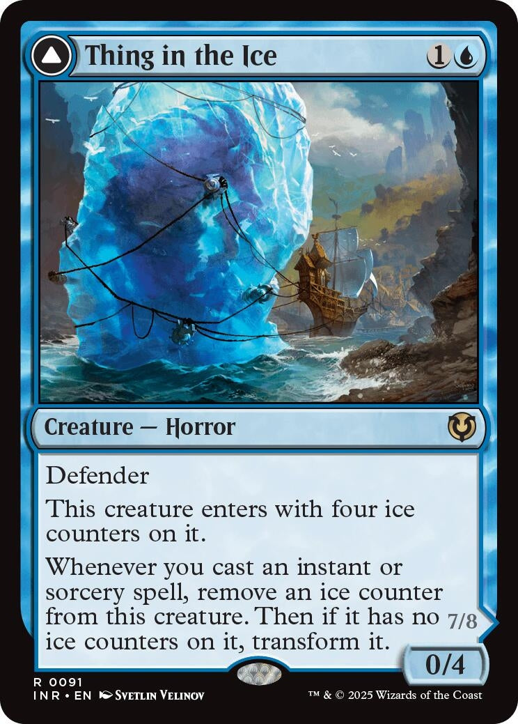 Image for Thing in the Ice (Innistrad Remastered) (91) - Magic: The Gathering