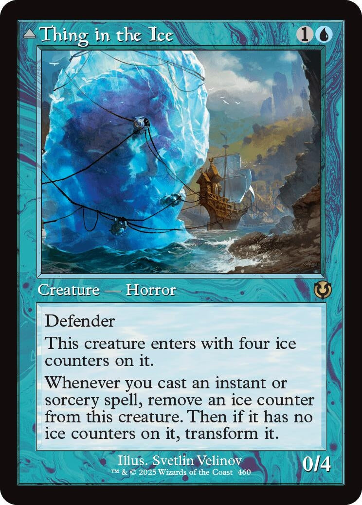 Image for Thing in the Ice (Retro Frame) (Innistrad Remastered) (460) - Magic: The Gathering