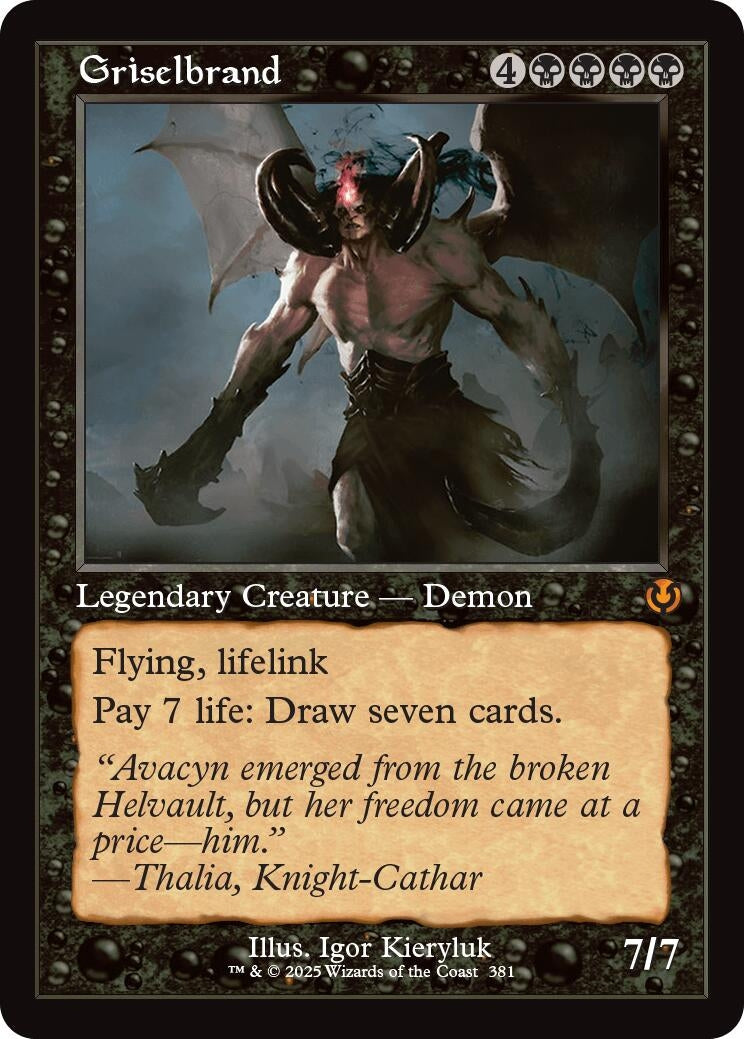 Image for Griselbrand (Retro Frame) (Innistrad Remastered) (381) - Magic: The Gathering