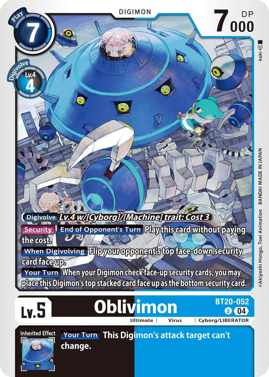 Image for Oblivimon (BT19-20) (BT20-052 U) - Digimon Card Game