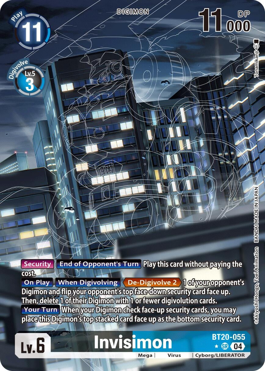 Image for Invisimon (Alternate Art) (BT19-20) (BT20-055 SR) - Digimon Card Game