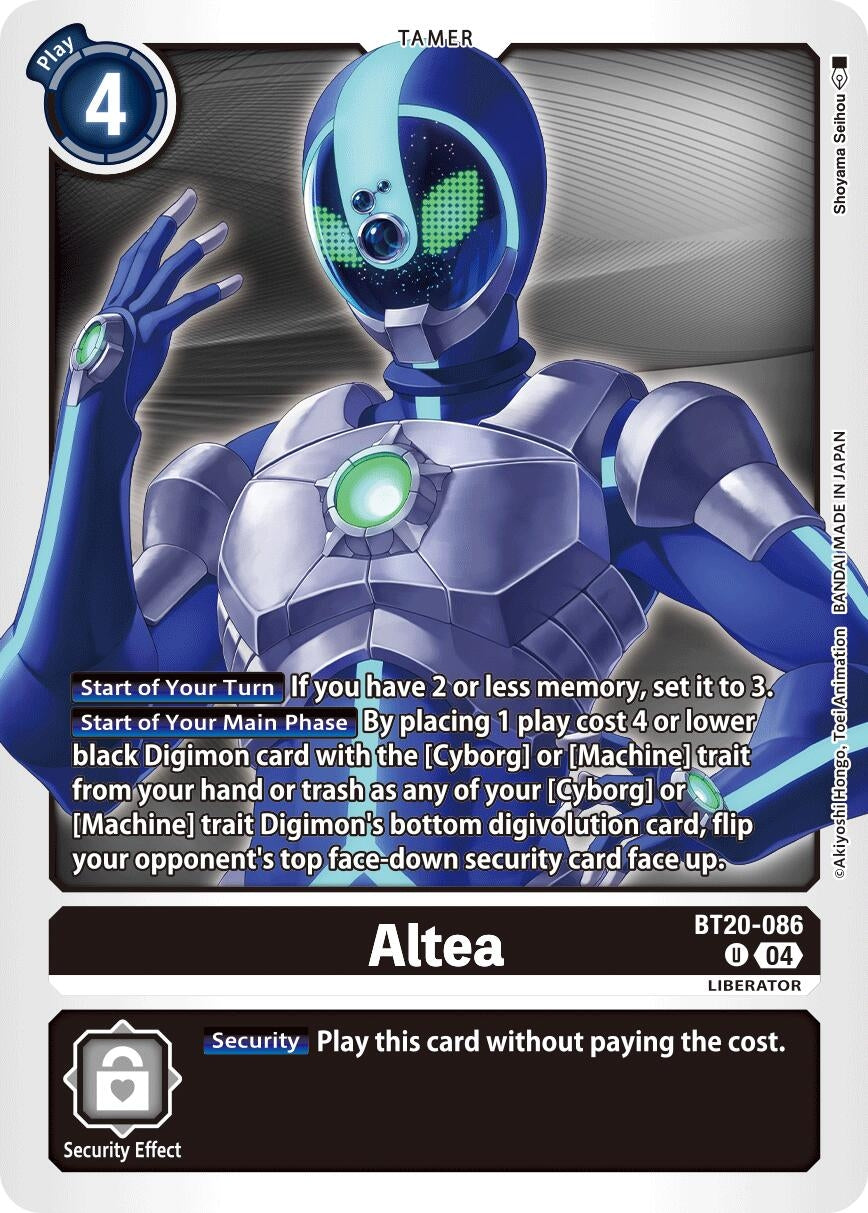 Image for Altea (BT19-20) (BT20-086 U) - Digimon Card Game