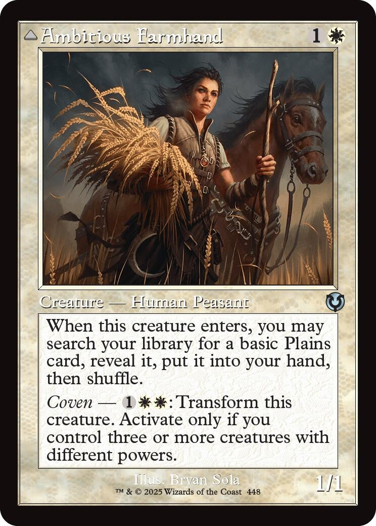 Image for Ambitious Farmhand (Retro Frame) (Innistrad Remastered) (448) - Magic: The Gathering