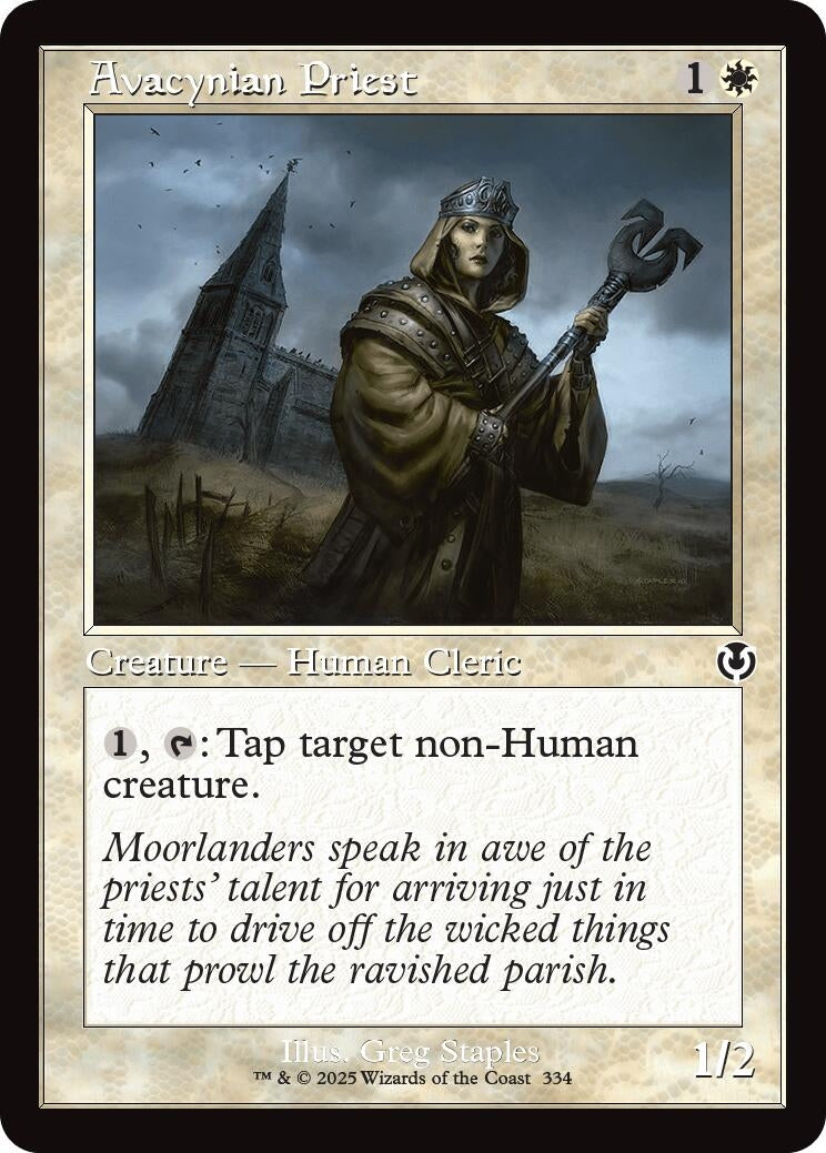 Image for Avacynian Priest (Retro Frame) (Innistrad Remastered) (334) - Magic: The Gathering