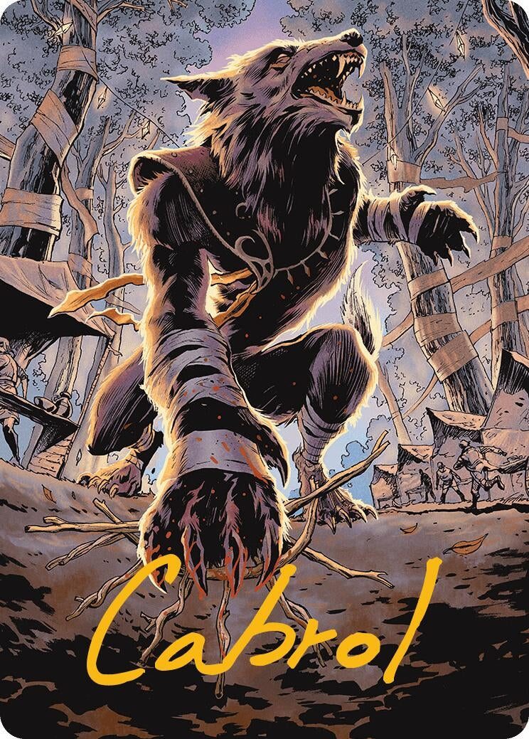 Image for Arlinn, Embraced by the Moon Art Card (Gold-Stamped Signature) (Art Series: Innistrad Remastered) (20) - Magic: The Gathering