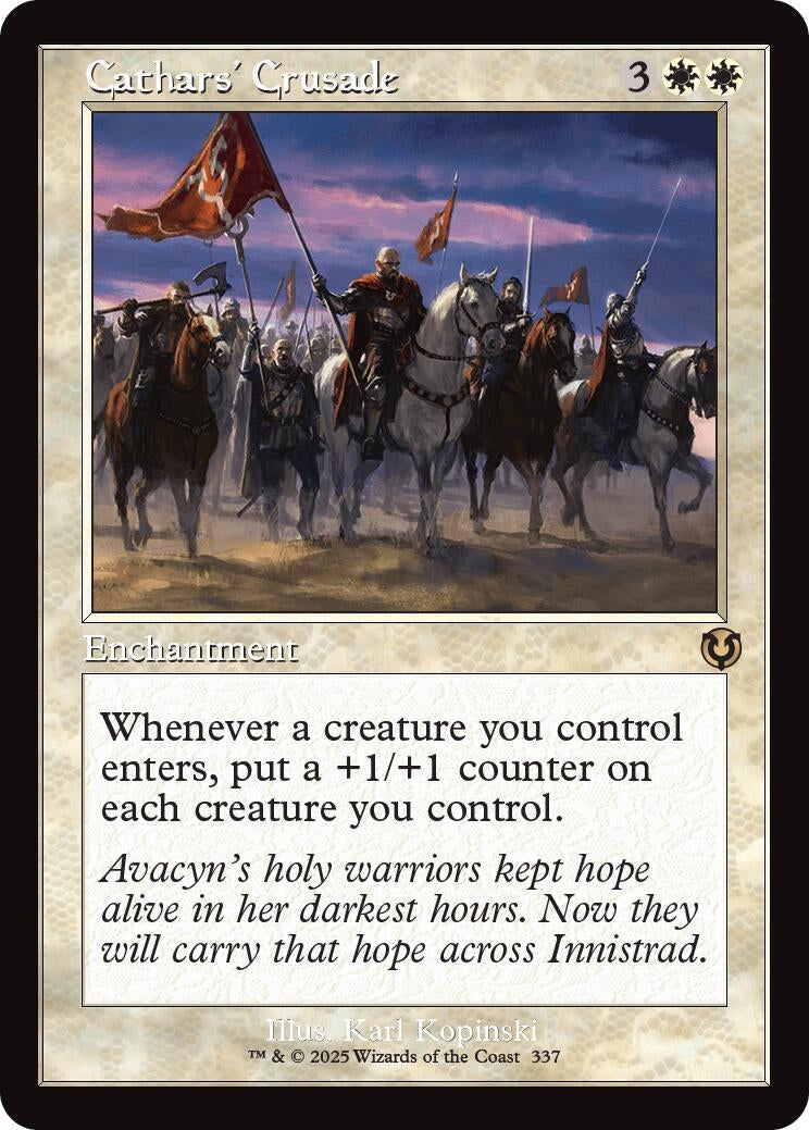 Image for Cathars' Crusade (Retro Frame) (Innistrad Remastered) (337) - Magic: The Gathering