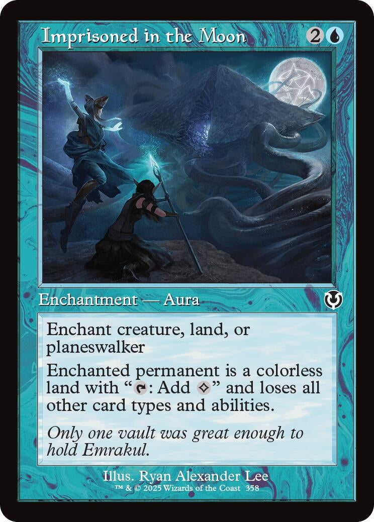 Image for Imprisoned in the Moon (Retro Frame) (Innistrad Remastered) (358) - Magic: The Gathering