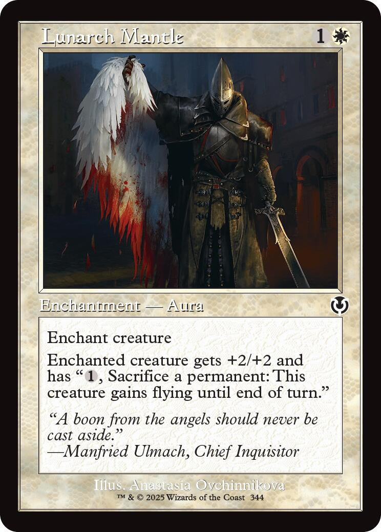 Image for Lunarch Mantle (Retro Frame) (Innistrad Remastered) (344) - Magic: The Gathering