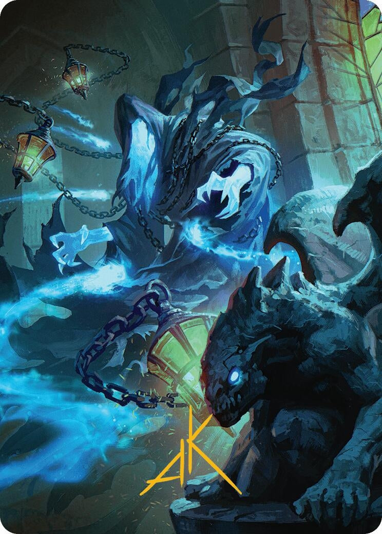 Image for Mausoleum Wanderer Art Card (Gold-Stamped Signature) (Art Series: Innistrad Remastered) (7) - Magic: The Gathering