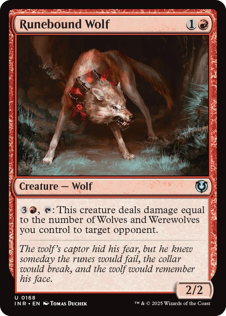 Image for Runebound Wolf (Innistrad Remastered) (168) - Magic: The Gathering