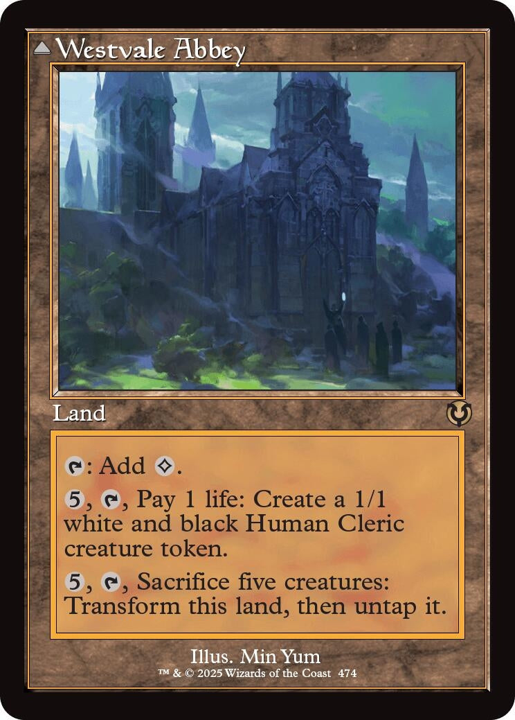 Image for Westvale Abbey (Retro Frame) (Innistrad Remastered) (474) - Magic: The Gathering