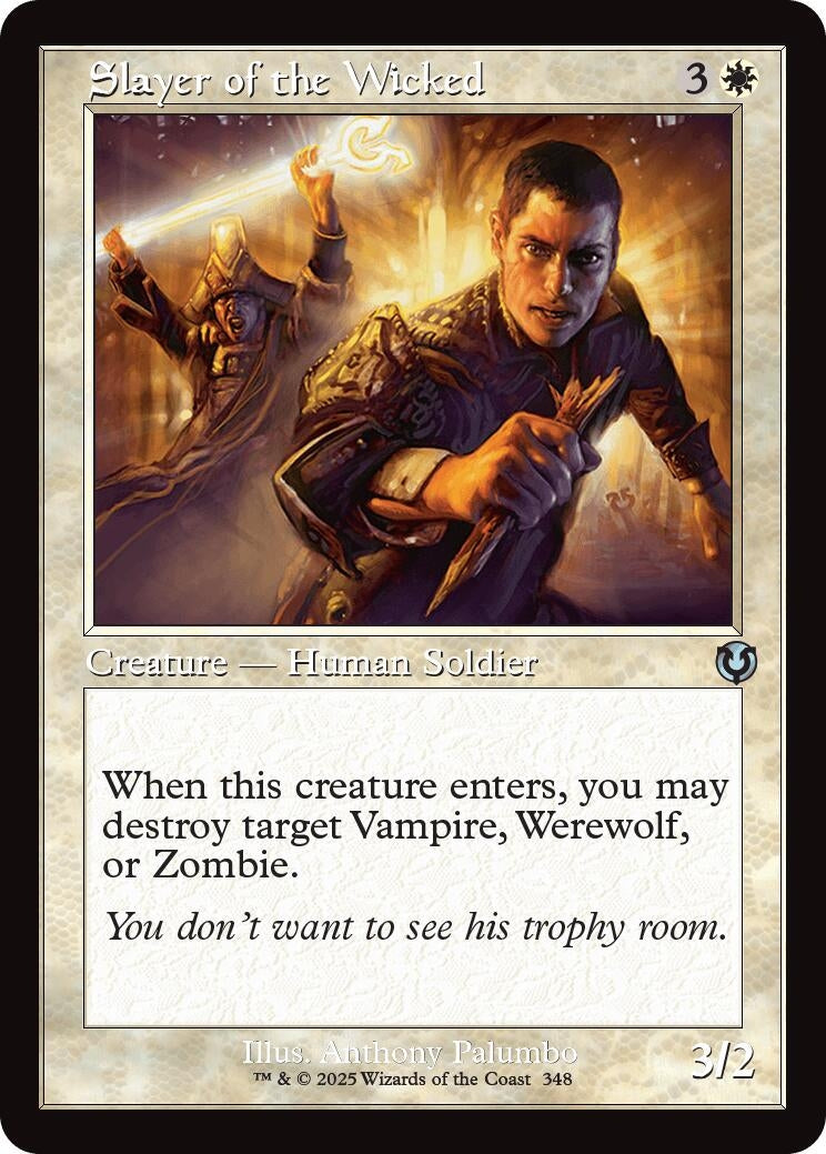 Image for Slayer of the Wicked (Retro Frame) (Innistrad Remastered) (348) - Magic: The Gathering