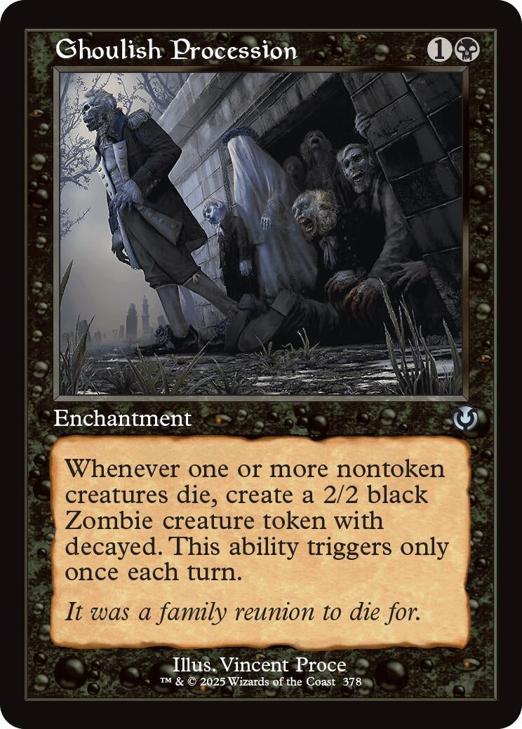 Image for Ghoulish Procession (Retro Frame) (Innistrad Remastered) (378) - Magic: The Gathering