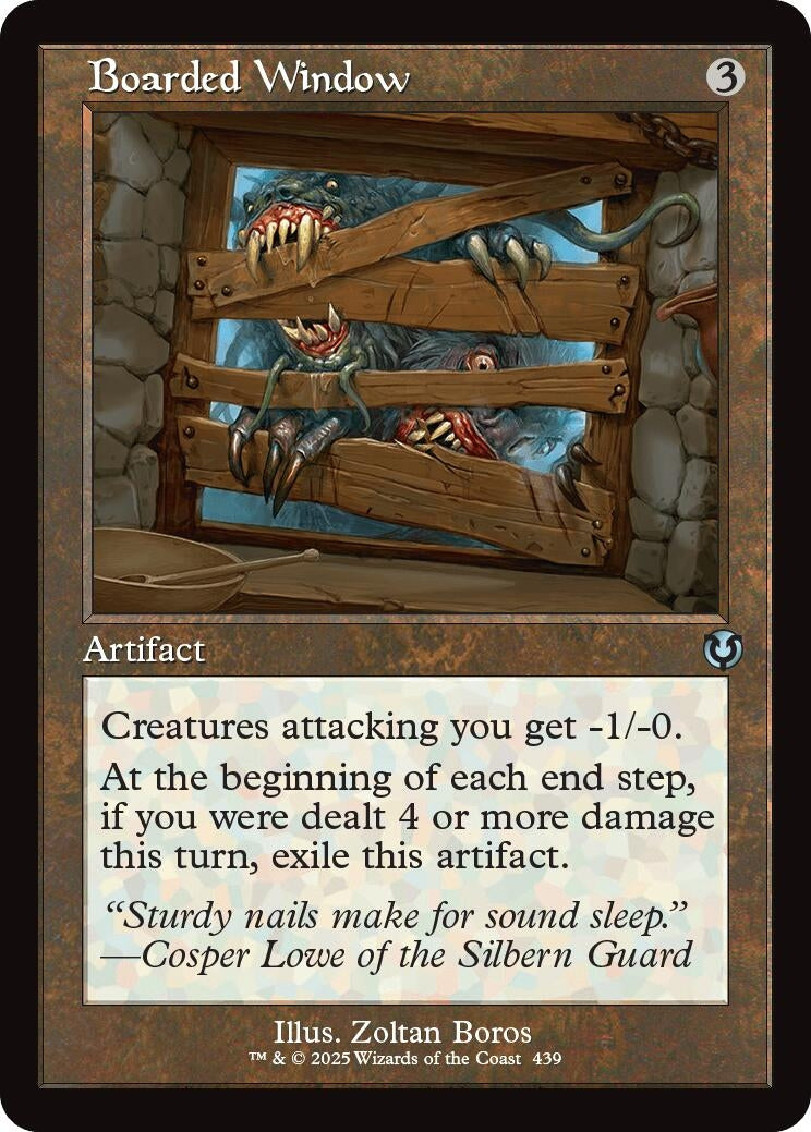 Image for Boarded Window (Retro Frame) (Innistrad Remastered) (439) - Magic: The Gathering
