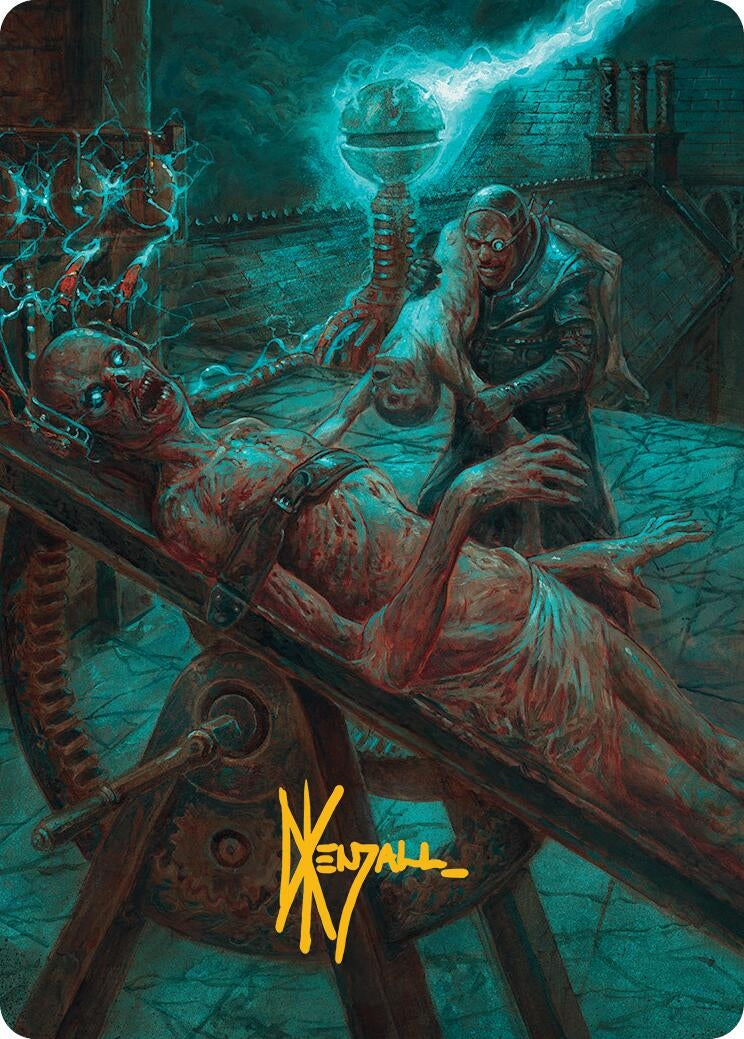 Image for Rooftop Storm Art Card (Gold-Stamped Signature) (Art Series: Innistrad Remastered) (8) - Magic: The Gathering