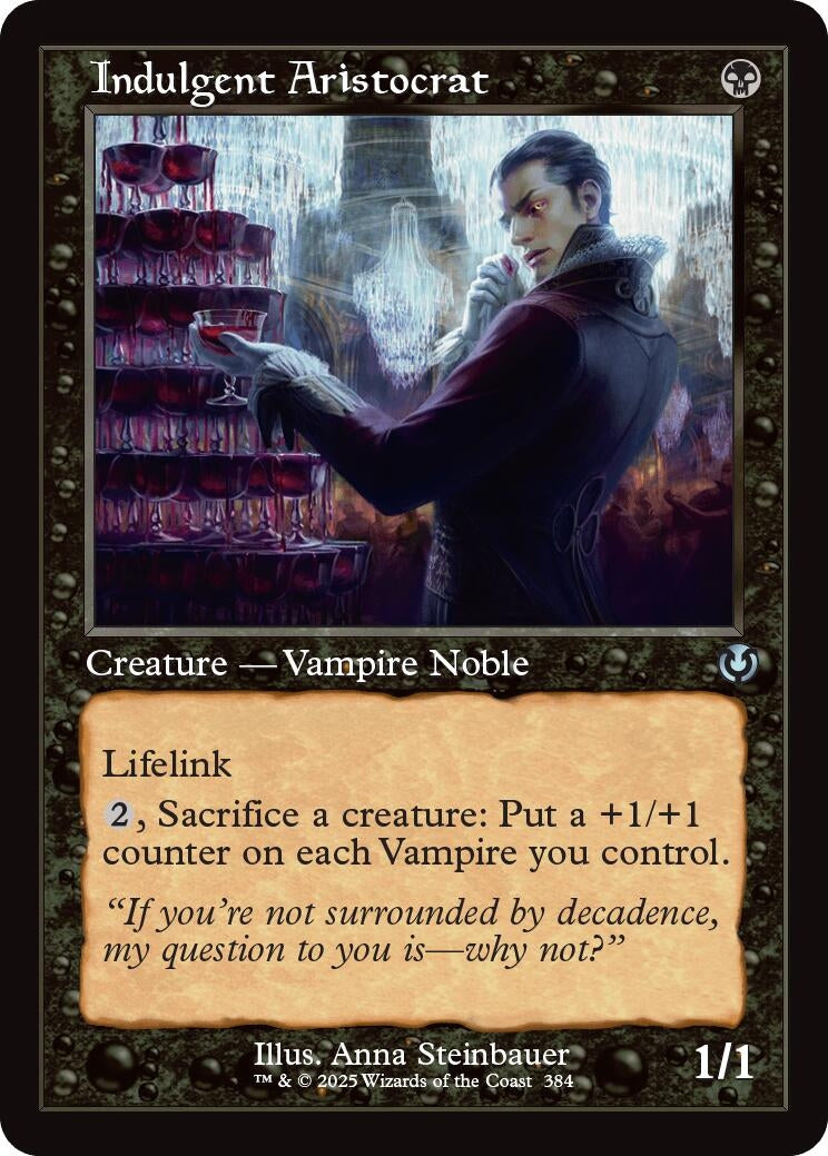Image for Indulgent Aristocrat (Retro Frame) (Innistrad Remastered) (384) - Magic: The Gathering