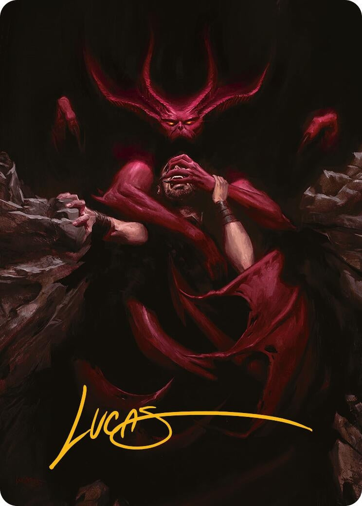 Image for Infernal Grasp Art Card (Gold-Stamped Signature) (Art Series: Innistrad Remastered) (10) - Magic: The Gathering