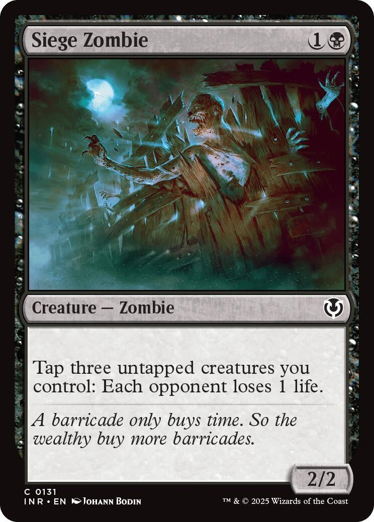 Image for Siege Zombie (Innistrad Remastered) (131) - Magic: The Gathering