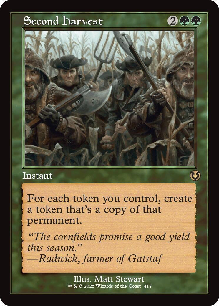 Image for Second Harvest (Retro Frame) (Innistrad Remastered) (417) - Magic: The Gathering