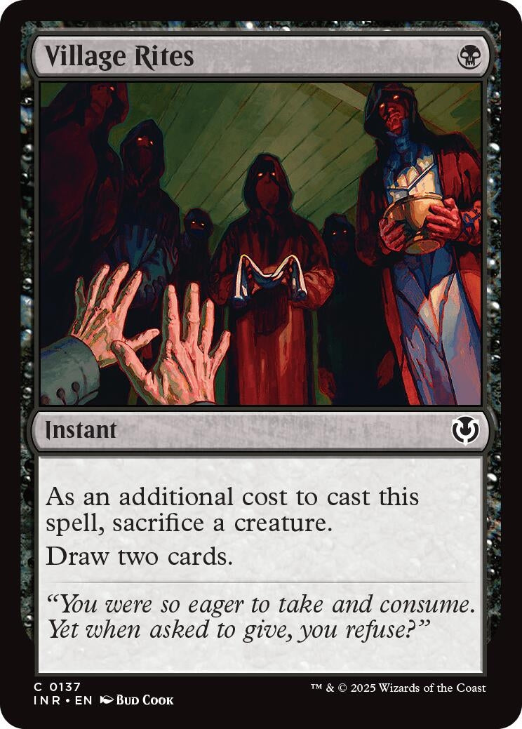 Image for Village Rites (Innistrad Remastered) (137) - Magic: The Gathering