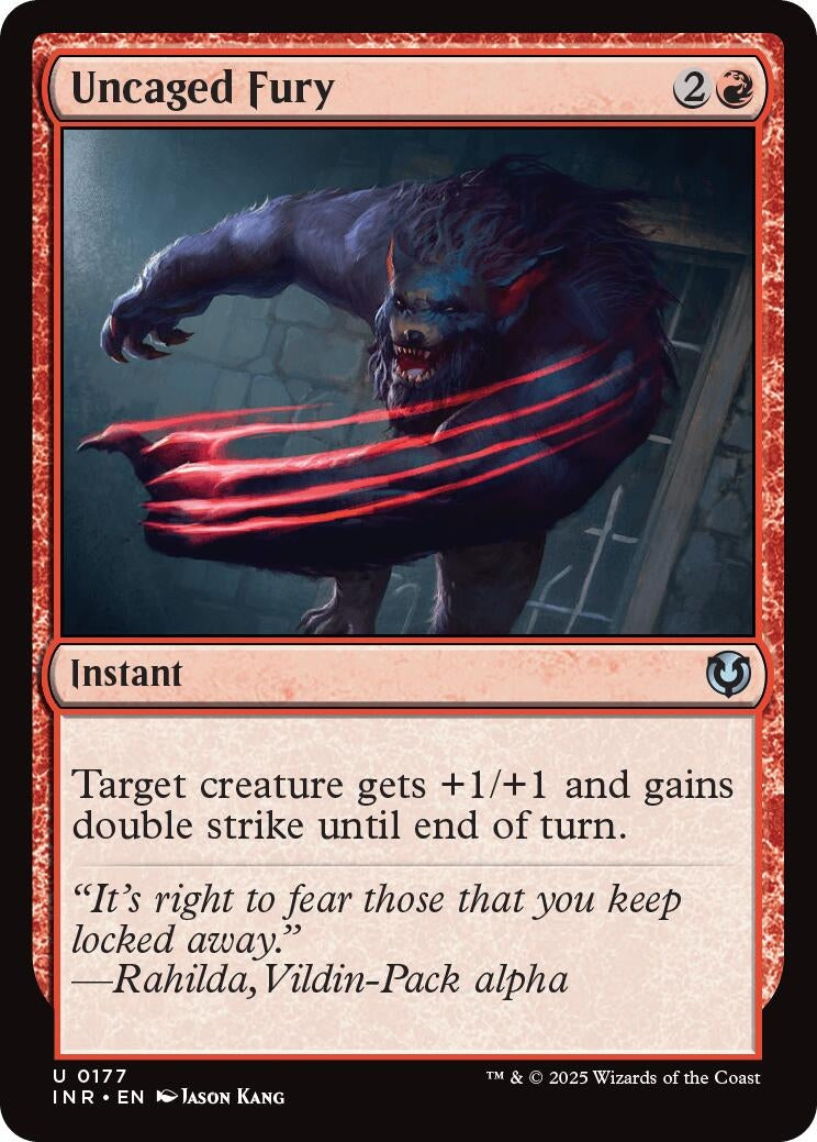 Image for Uncaged Fury (Innistrad Remastered) (177) - Magic: The Gathering