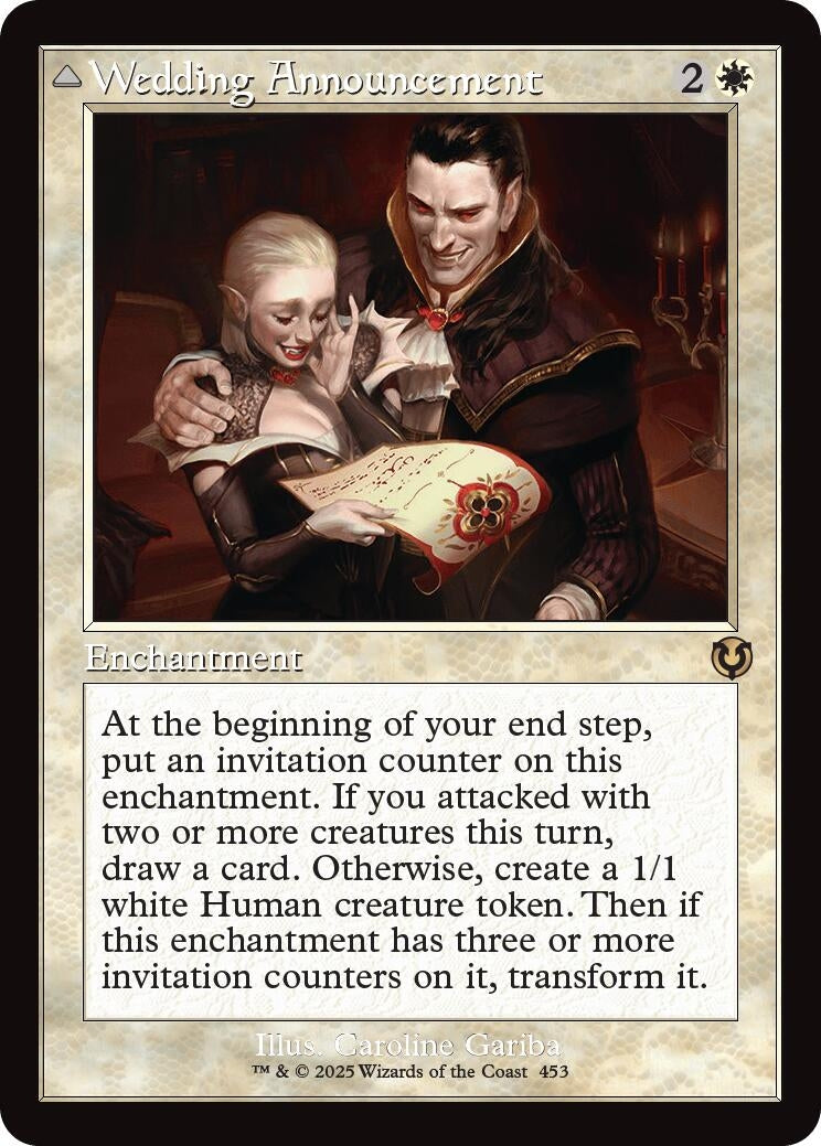 Image for Wedding Announcement (Retro Frame) (Innistrad Remastered) (453) - Magic: The Gathering